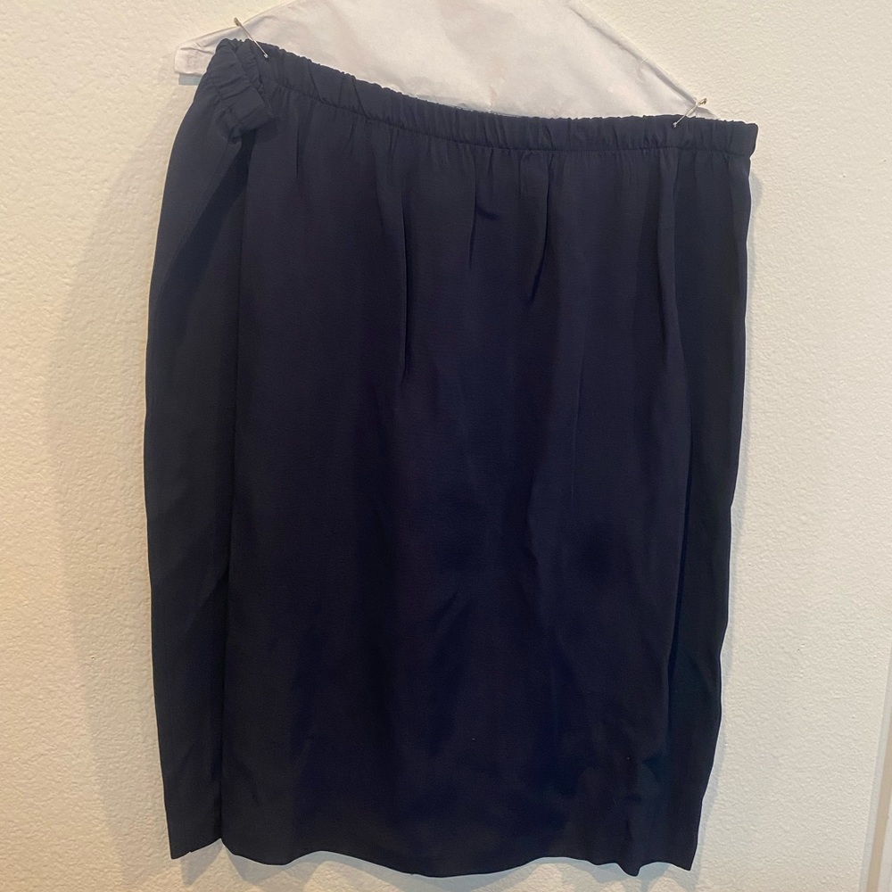 Kathryn Deene New York Professional Navy Blue Skirt Size 22 EUC
